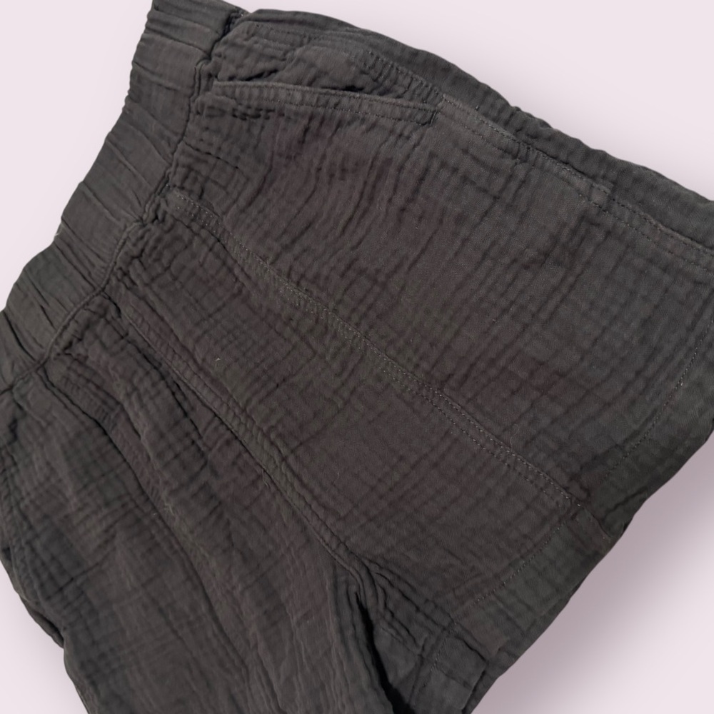Madewell High Rise Textured Pull On Shorts Black Size XS - Picture 3 of 4